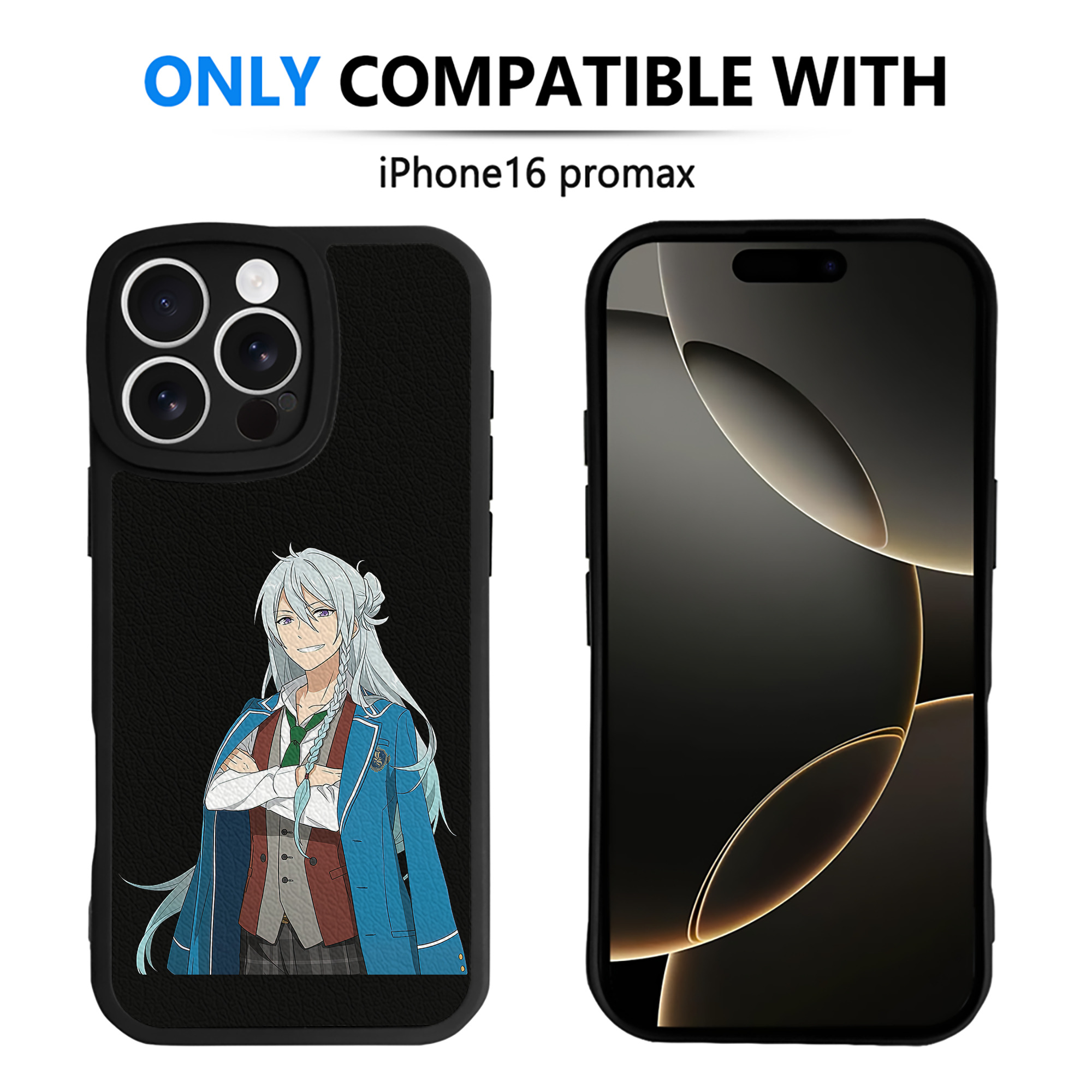 （画像用） あんさんぶるスターズ! Ensemble Stars 【iPhone 16シリーズ対応】シリコンスマホケース（レザー調） 材質：シリコン